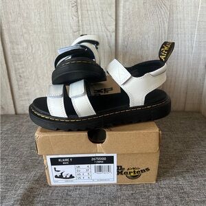 Dr. Martens Kids White Sandals